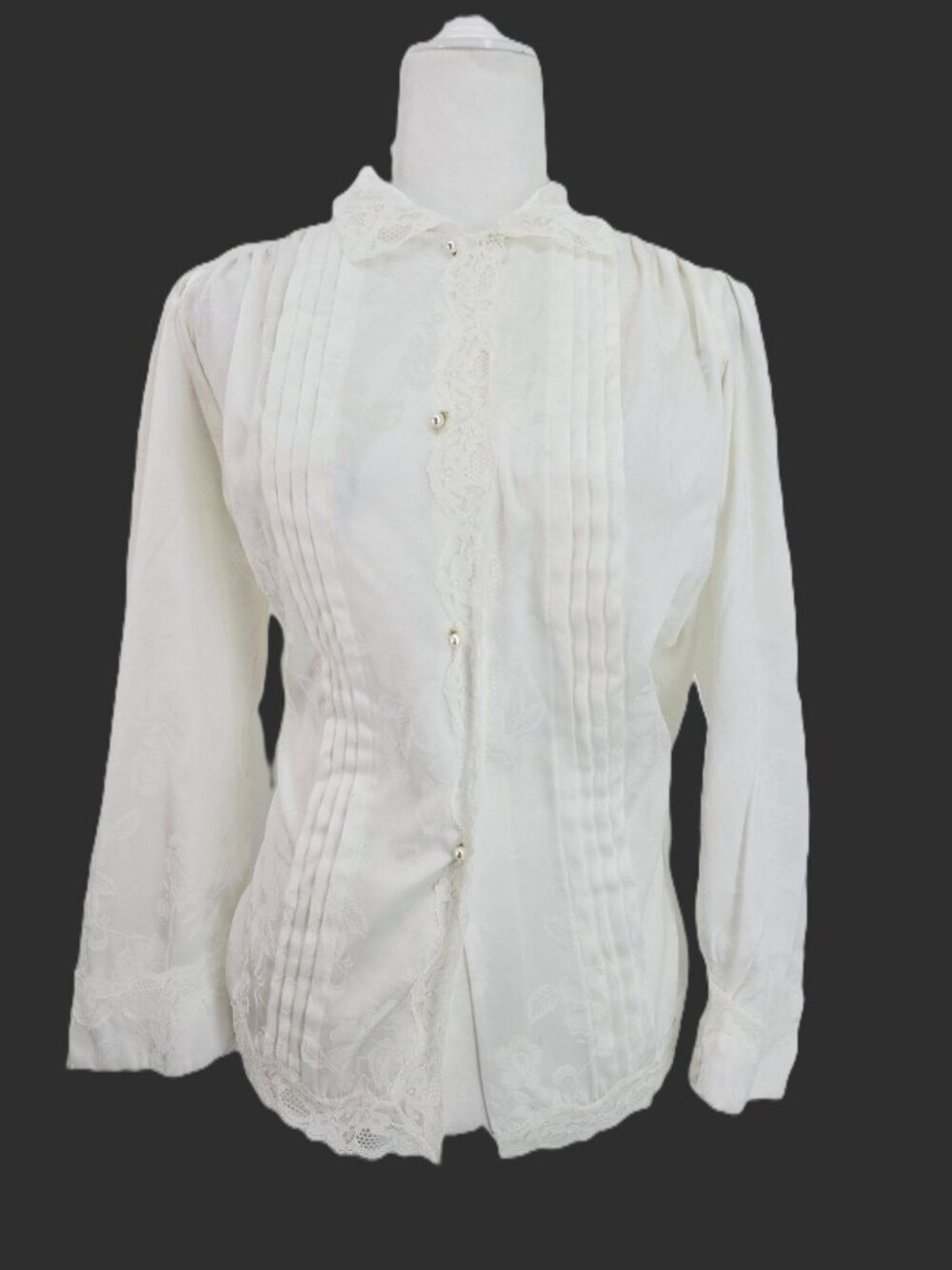 Lily of France White Edwardian Victorian Lace Prarie Modest Union USA Women S